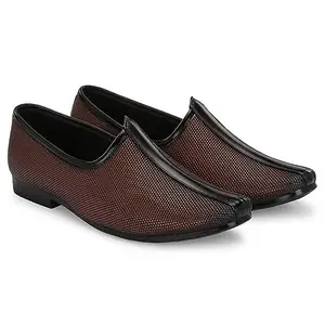 Vellinto Horsebit Ethnic Juttis for Men ll Casual Shoes for Men Brown