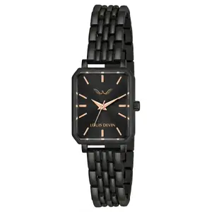 Visit the LOUIS DEVIN Store LOUIS DEVIN Silver/Brown/Rose Gold Bracelet Metal Chain Analog Wrist Watch for Women (Blue/Green/Pink/Black/Silver/Brown/Rose Gold Dial) | LD-LS193-CH