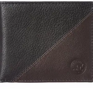 WOODLAND Mens Leather Utility Wallet (Black)