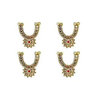 VANDITA Creations Free Size God Necklace | Adjustable Traditional Mala for All Deities | Suitable for Laddu Gopal, Krishna, Durga, and More | Decorative Temple Jewelry Pack of - 2