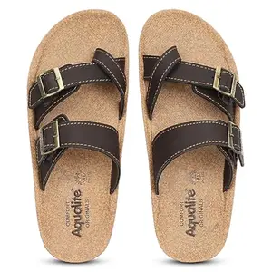 Aqualite Men PG-112 Slipper, Beige/Brown, 6 UK/India