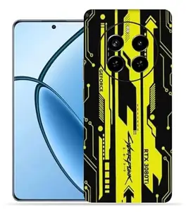 OggyBaba Cyberpunkh Yellow Realme p1 pro 5g Mobile Back Skin Rear Screen Guard Protector Film Wrap (Coverage - Back+Camera+Sides)