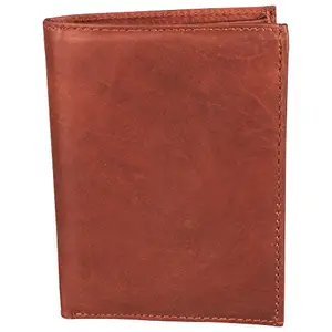 Indian Fashion Genuine Leather Unisex Card Holder-Brown