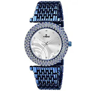 Xtreme Round Silver Dial Water Resistant Watch for Women (XM-LR516-SLBL)