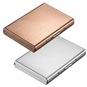 Stealodeal Silver and Rose Gold Waterproof Metal ATM Card Holder