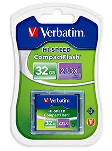Verbatim 32GB Hi-Speed Compact Flash Card (233X) CF Card