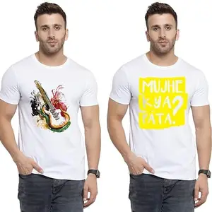 SST - Where Fashion Begins | DP-9288 | Polyester Graphic Print T-Shirt | for Men & Boy | Pack of 2