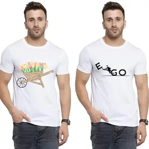 SST - Where Fashion Begins | DP-9899 | Polyester Graphic Print T-Shirt | for Men & Boy | Pack of 2