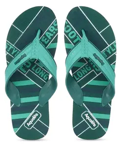 Aqualite Green Comfort Slippers For Men, UK 9