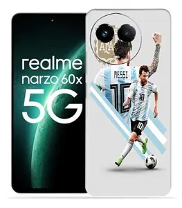 OggyBaba Messi Narzo 60x Mobile Back Skin Rear Screen Guard Protector Film Wrap (Coverage - Back+Camera+Sides)