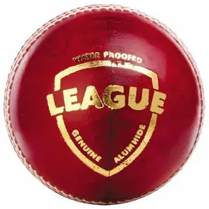 EX Sports 4 Piece League Red Leather Ball for Practice, Match,Academy,and Tournament (Pack of 3)
