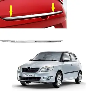 SKYTIQ® Dicky Chrome Trunk Garnish | Dicky Trim Rear Boot Patti Compatible with Skoda Fabia