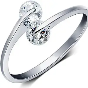 MYKI Ethereal Trendy Elegant Adjustable Ring For Women (Silver)