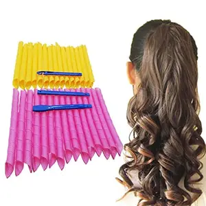 APOEM 12PCS Magic Hair Curlers Curls Styling Kit, DIY No Heat for Extra Long (55 cm/ 21.65 inch)