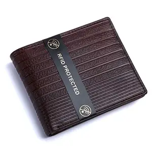 GOHIDE Brown Leather Wallet for Men with 4 Credit Card Slots and Coin Pocket