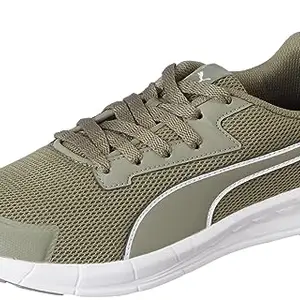 Puma Mens Lyrid Vetiver-White-Black Running Shoe - 7 UK (37825001)