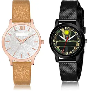 NEUTRON Exclusive Analog Silver and Green Color Dial Women Watch - GM344-(34-L-10) (Pack of 2)