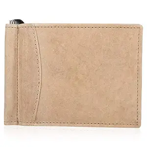 Designer Bugs Men's Genuine Leather Money Clip Brown