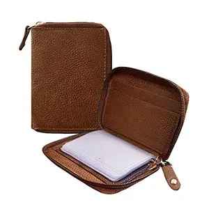 ABYS Genuine Leather Tan Men Coin Purse||Wallet||Card Holder||Money Purse with Coin Pocket