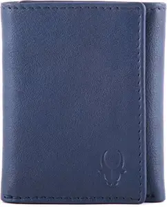 WildHorn Leather Wh261Gw Blue Mens Wallet, Black