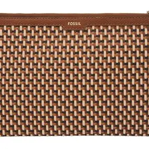 Fossil Women's Gift Travel Accessory Travel Wallet (Pack of 1), brown, 27.94 cm L x 0.63 cm W x 18.41 cm H, Casual