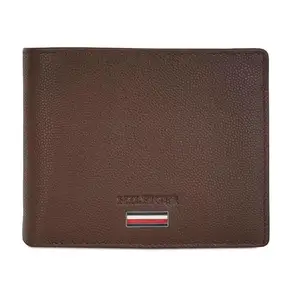 Tommy Hilfiger Vernon Men Leather Global Coin Wallet - Brown, No. of Card Slot - 4