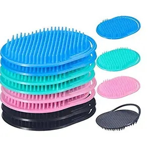 MJ Ragav Plastic Hair brush, Multicolour, pack of 4