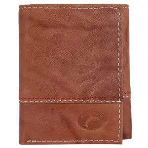 Delfin Genuine Leather Wallet for Men (Tan)