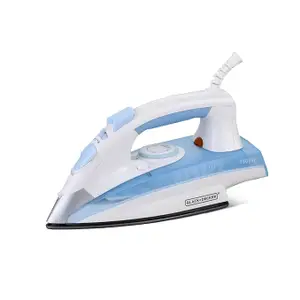 BLACK+DECKER 1600 Watt, 330 ml, 2 Yrs Warranty Iron for Clothes, Steam Iron, Iron Box, Steam Press, Steam Iron Press