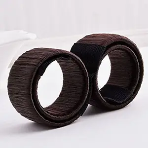 SIYAA Hair bun maker Accessories band brown Women Girls Perfect Hair Making Styling French pack of 1