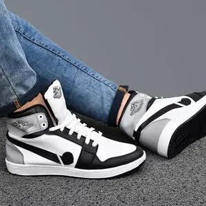 Casual Shoe for Men. Sports/Running/Casual/Daily use - BZ_328BlkGry_10