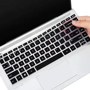 Oaky Oaky Keyboard Cover Compatible for HP Pavilion X360 14 inches Laptop Ultra Thin Silicon Black Keyboard Skin Protector , 4.72 x 12.59 x 0.78 inches