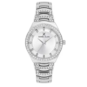 DANIEL KLEIN Analogue Silver Dial Women's Watch-DK.1.13499-1