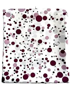 Khushboo Women's Multicolor Printed Crepe Unstitched Fabric (5 Meters) for Kurti, Gown, Skirts, Shirts, and Palazzo Dressmaking (Wine)