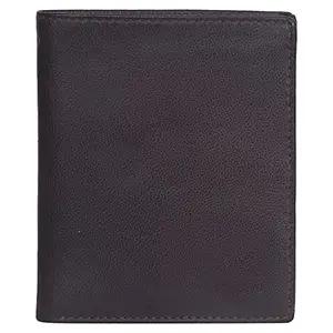 Leatherman Fashion LMN Brown Genuine Leather Wallet ( 6Card Slots)