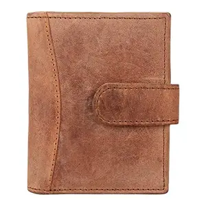 Joie DE Vivre Genuine Leather RFID Blocking Card Slot Wallet. for Men & Women(Brown Colour)
