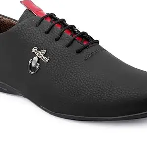 WOAKERS Black Casual Shoes for Men Casuals for Men (SKINT297)