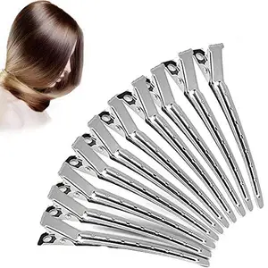 ayushicreationa Hair Styling Clips Professional Steel Sectioning Hair Clips for Salon and Women Girls Accessories (Big)