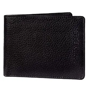 BROWN BEAR Leather Men wallet(Natural Black)