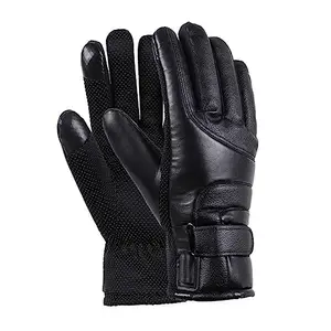 USHOBE 1 Pair Heating Gloves Riding Gloves Thermal Gloves Winter Gloves Warm Gloves Motorcycle Gloves Heated Mittens Outdoor Gloves Winter Cycling Gloves Power Bank Leather Electric Car