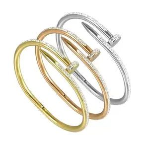 MIAMI bracelet for women Stylish Bangles for women Adjustable Anti Tarnish Bracelet for girls rose gold Kada for Women Accessories Anti Tarnish Jewellery Stainless Steel Cuff Bracelet gifts Combo