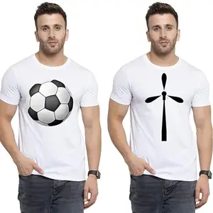 SST - Where Fashion Begins | DP-3629 | Polyester Graphic Print T-Shirt | for Men & Boy | Pack of 2