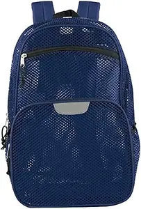 Extra Large Pool Picnic Cooler Bag with Zipper Closure, Top Handle Beach Handbag for Women (Blue)
