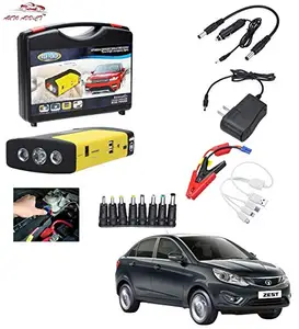 AUTOADDICT Auto Addict Car Jump Starter Kit Portable Multi-Function 50800MAH Car Jumper Booster,Mobile Phone,Laptop Charger with Hammer and seat Belt Cutter for Tata Zest