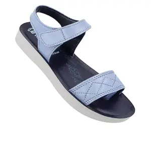 WALKAROO WL7850 Womens Fashion Sandals for Casual Wear - Cyan Blue