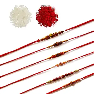 Avanti Creations Sukhad Rakhi For Brother Rakshabandhan Festival Rakhi For Men With Roli Chwal (7)