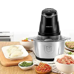 RHYDON Stainless Steel Electric Meat Grinders with Bowl 400W Heavy for Kitchen Food Chopper, Meat, Vegetables, Onion , Garlic Slicer Dicer, Fruit & Nuts Blender price in India.