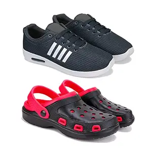 Bersache Latest Stylish Sports Shoes | Lace-Up Lightweight Shoes for Running, Walking, Gym,Trekking and Hiking Shoes for Men Multicolor