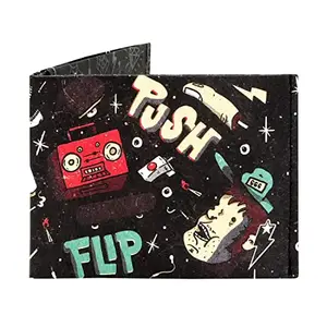 Supervek Skatelife Paper Slim Wallet - Hypebeast Skateboard Streetwear Stitched Bifold Mens Wallet - Men's Credit Card Holder Purse Wallets, Gifts for Him Boys Gents