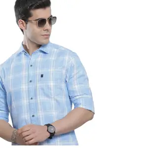 Brand: The Indian Garage Co The Indian Garage Co Men Regular Fit Checkered Full Sleeves Cutaway Collar Casual Shirt